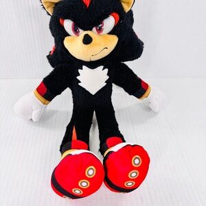 Sega Shadow Plush 12" Sonic The Hedgehog Black 2019 Toy Factory Stuffed Doll Toy